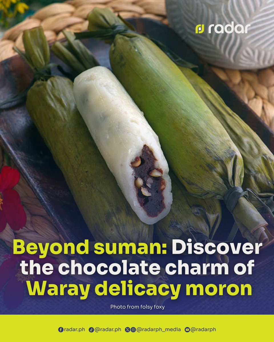 Moron may not be as famous nationwide as bibingka or puto bumbong, but this humble Waray delicacy from Samar and Leyte deserves a spot on every Filipino food bucket list. 

Often described as the chocolate-infused cousin of suman, moron is a soft, sticky rice cake made from