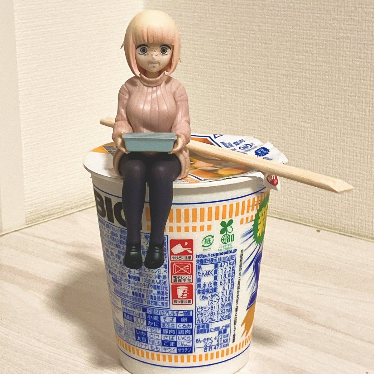 ぬーどるストッパーフィギュアのもちづきさん……上手く置けましたか
