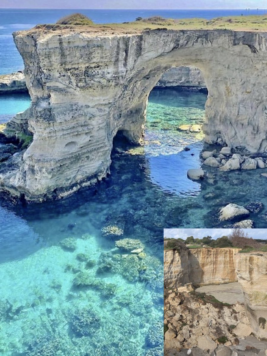 🚨 JUST IN 

Heartbreaking news from Puglia, Italy 🇮🇹 

The famous Arch of Sant’Andrea in Melendugno has collapsed due to severe weather conditions

We are truly losing a treasured landmark of Southern Italy