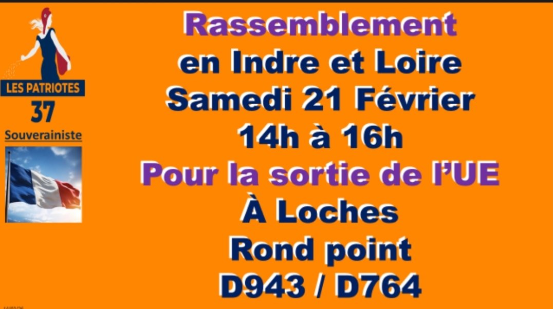 Venez nombreux. Ne laissons pas Macron et l UE croire que le peuple français ne réagit pas à leurs trahisons !