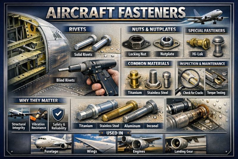 Aerospace fasteners are high-precision hardware components, often ...