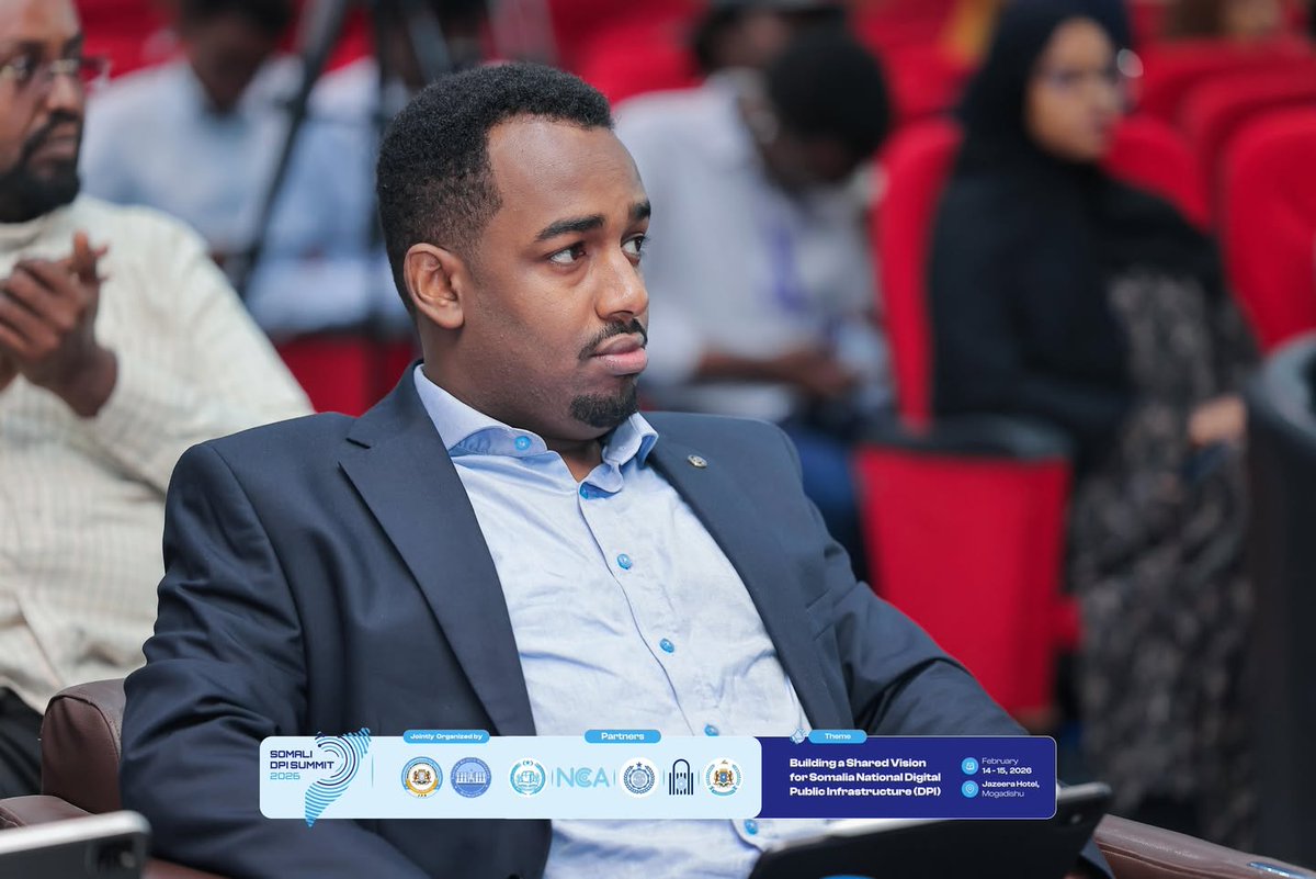 dpisomali's tweet photo. Cabdishakuur Axmed Ceydiid, Madaxa IT ee Somali Payment Switch ayaa soo jeediyey cinwaan ku saabsan Digital Payment as DPI.

#DPISummit2026 #DigitalPublicInfrastructure #DPI2026 #SomaliaDigitalFuture #CybersecurityDataProtectioGovernance
#Somalia #Mogadishu https://t.co/iyTTZLaad0