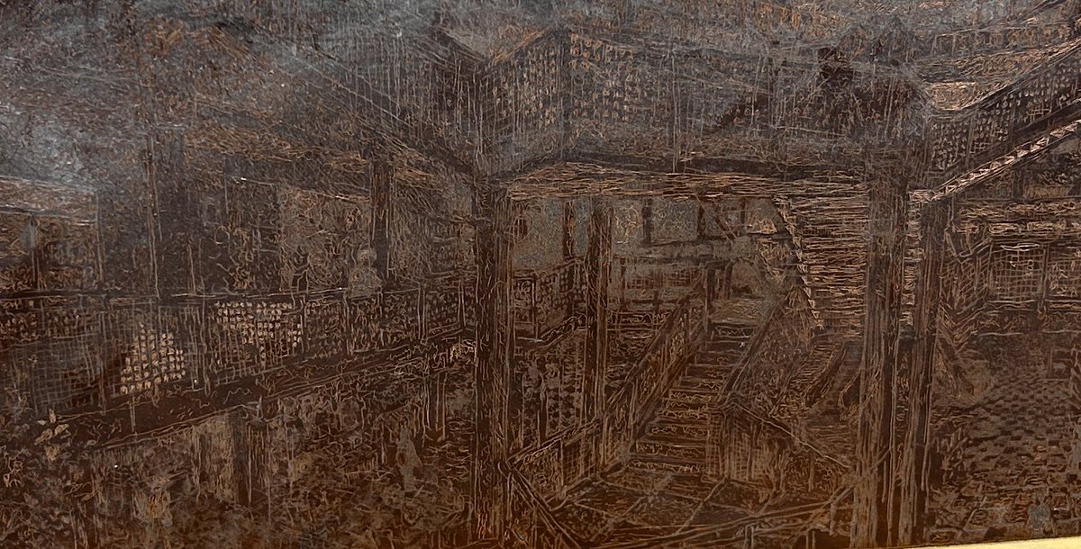 今日は銅版画制作してた