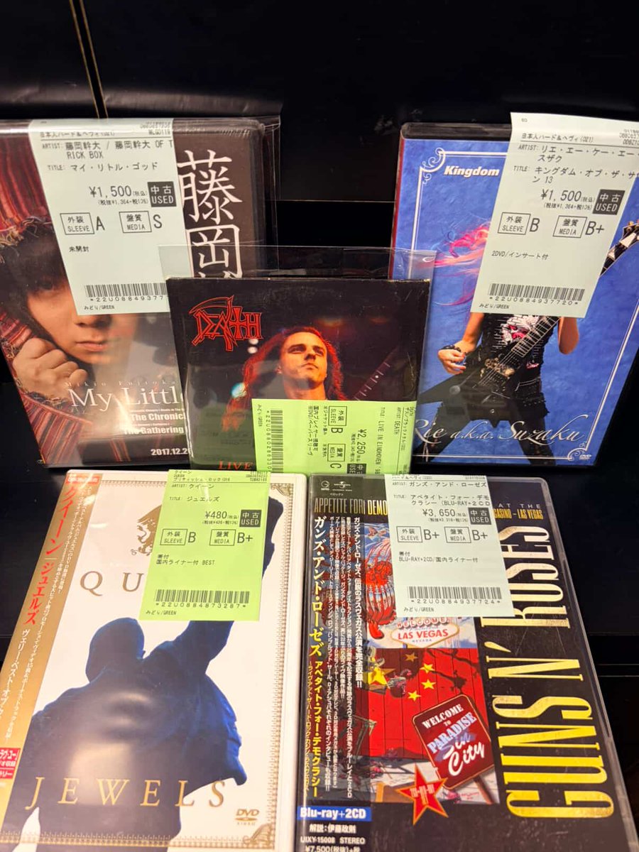 新着中古情報💿】 HARD ROCK/HEAVY METALの中古DVDとBlu-rayが、 10点