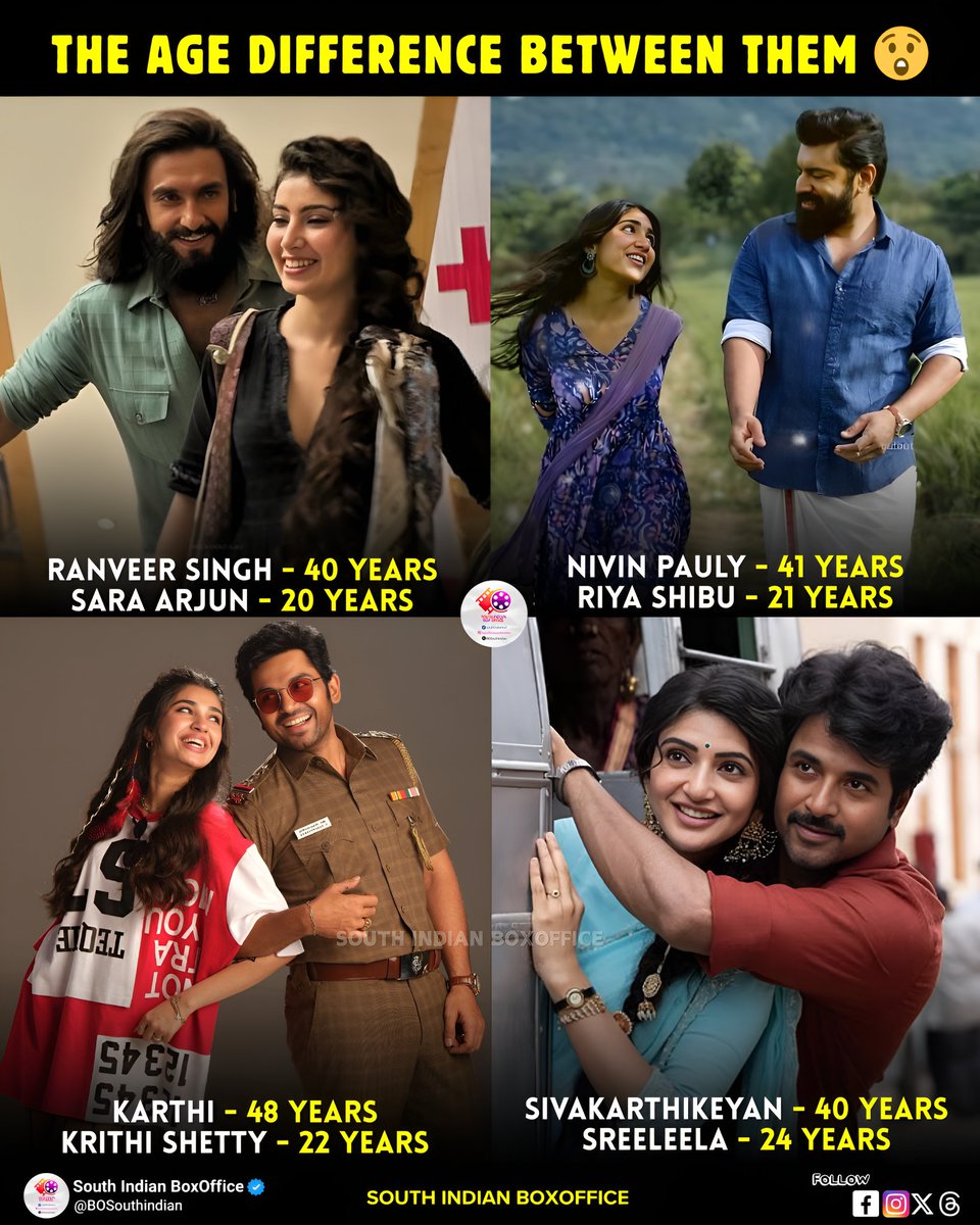 The Age Difference between the lead actors! 

What do you think about it?