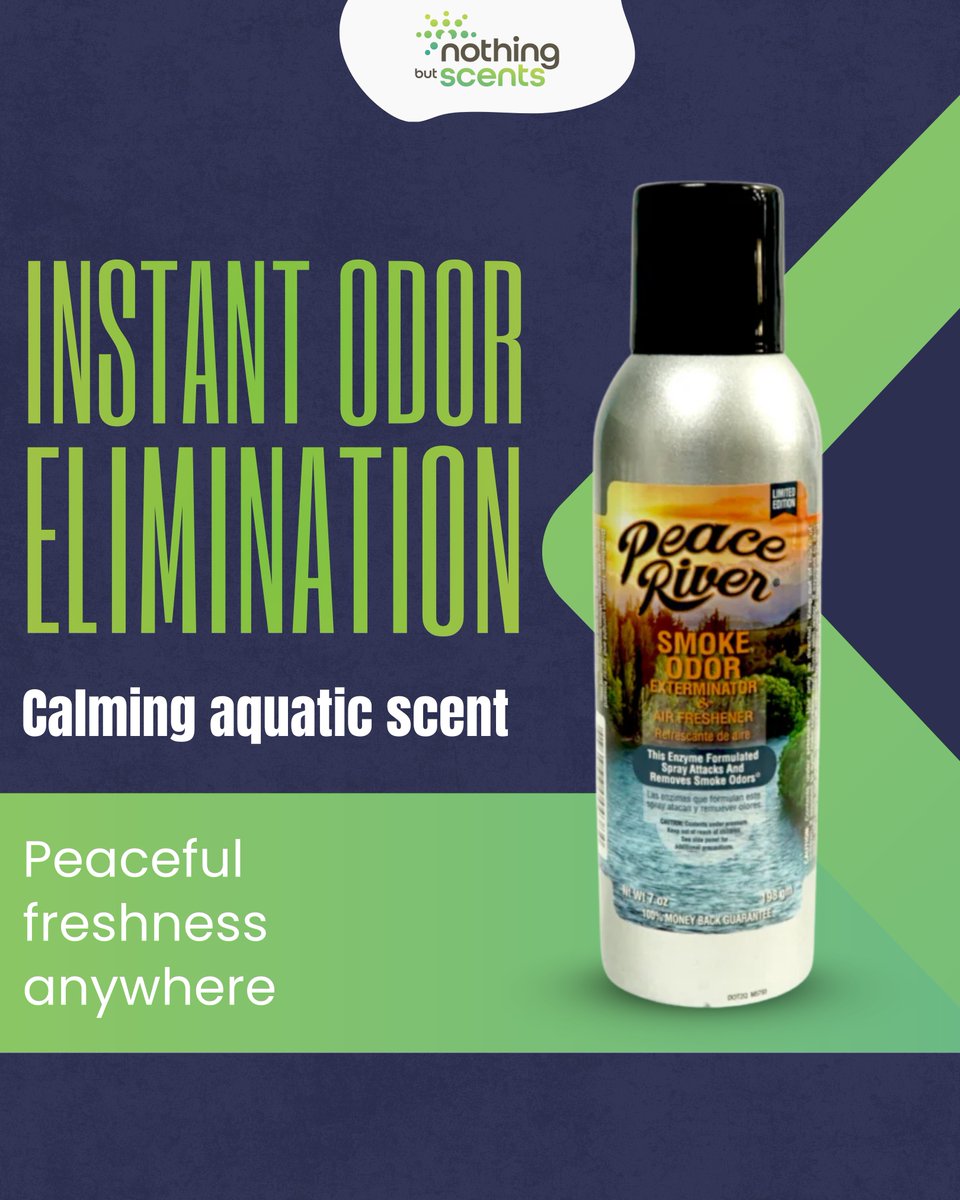 TheScentDoc's tweet photo. Peace River clears the air fast with an enzyme powered spray that removes smoke, pet, and household odors at the source.

#NothingButScents #HomeCare https://t.co/jy757SRV2H