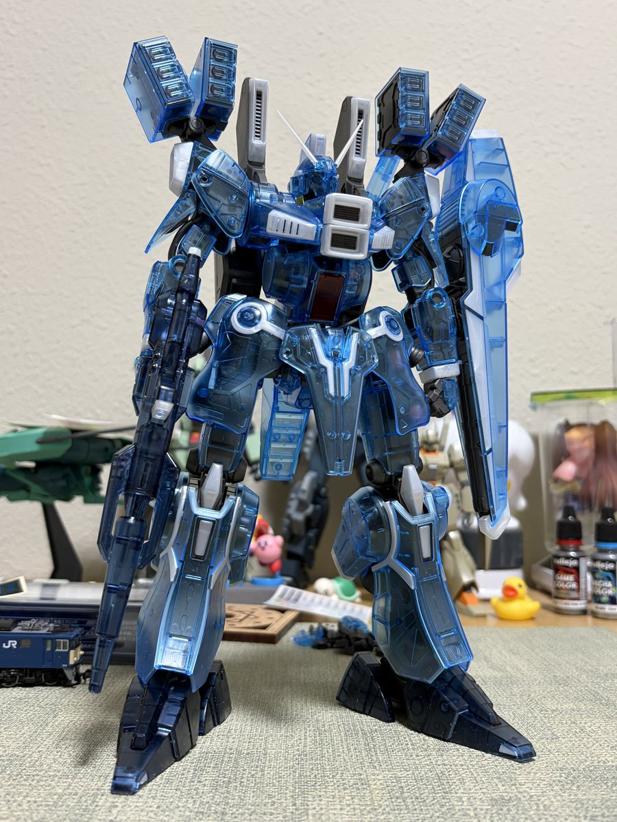 積みプラ消化 MG ガンダムMk-V(クリアカラー クリアカラー組むの久々で