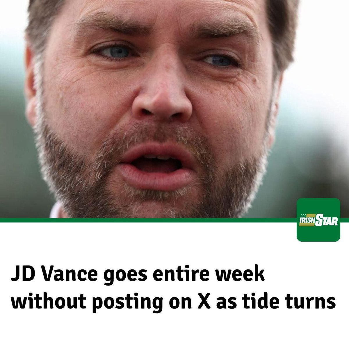 JD Vance has not posted on X since being booed at the Winter Olympics.