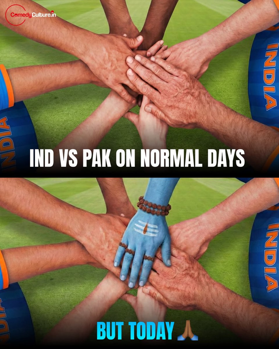 SaffronSunanda's tweet photo. India vs Pakistan on Mahashivratri 🙏 

#INDvsPAK https://t.co/Efa8GRSuWg