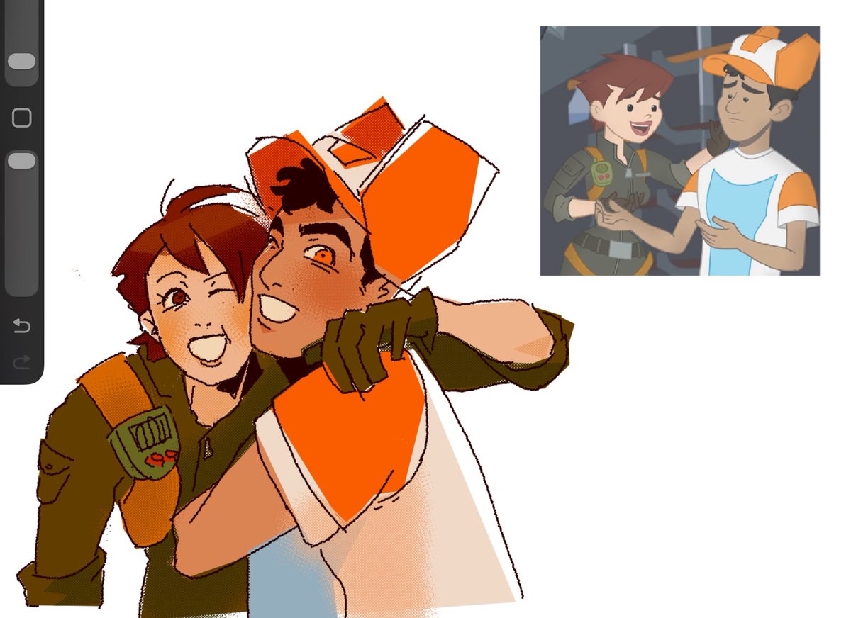 male_wife_'s tweet image. me and my coworker who wants to go to summer camp with my little brother so much he turned into a real boy #tfrb