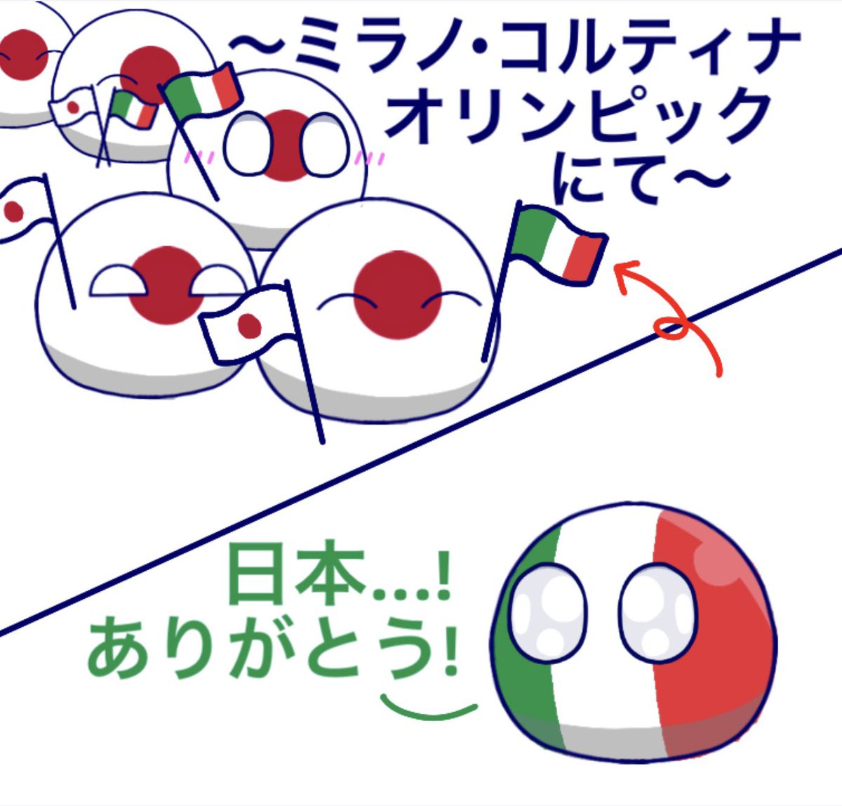 恩返し #ポーランドボール #pb