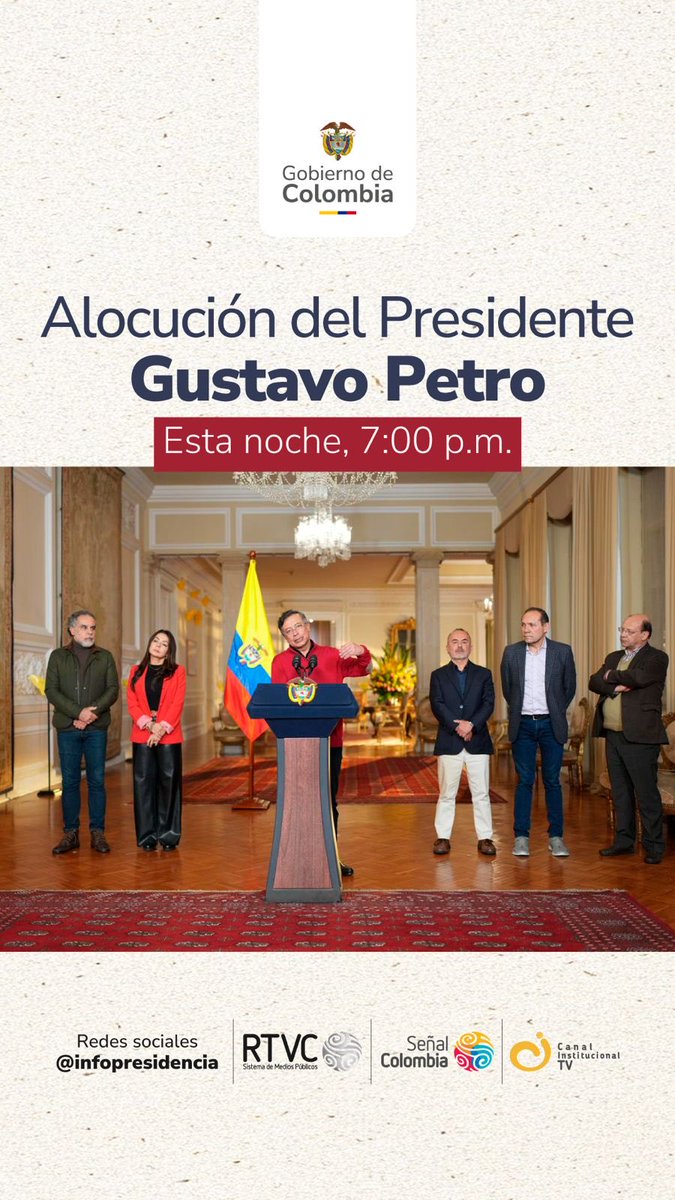 Esta noche el Presidente ⁦<a href="/petrogustavo/">Gustavo Petro</a>⁩ se referirá a la defensa del salario vital de los trabajadores y trabajadoras.