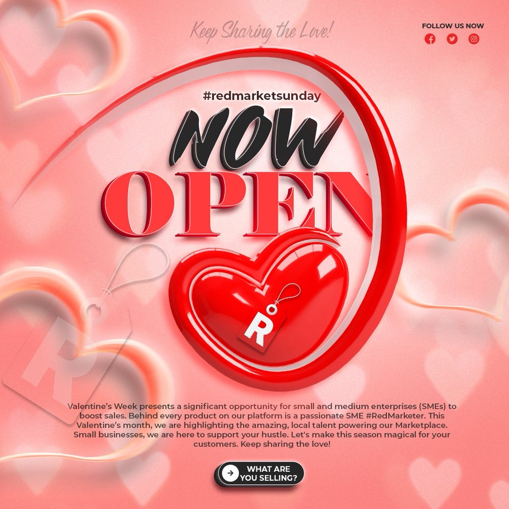 Share love today, buy something on #redmarketsunday today.

If you have something to sell — this is your moment. Comment what you’re selling &amp; where you’re located.

The market is NOW OPEN. Buyers, scroll through and support!