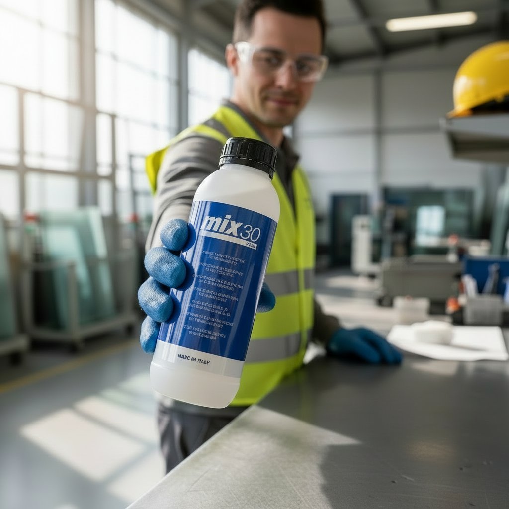 🔵 MIX 30 PRO from Fratelli Pezza solves this with an innovative protective filler technology that prevents impurities sticking in the micropores.

✔️ Handle &amp; install immediately
✔️ Ideal for shower screens, partitions, doors, splashbacks &amp; more

#Glass #Sandblasting