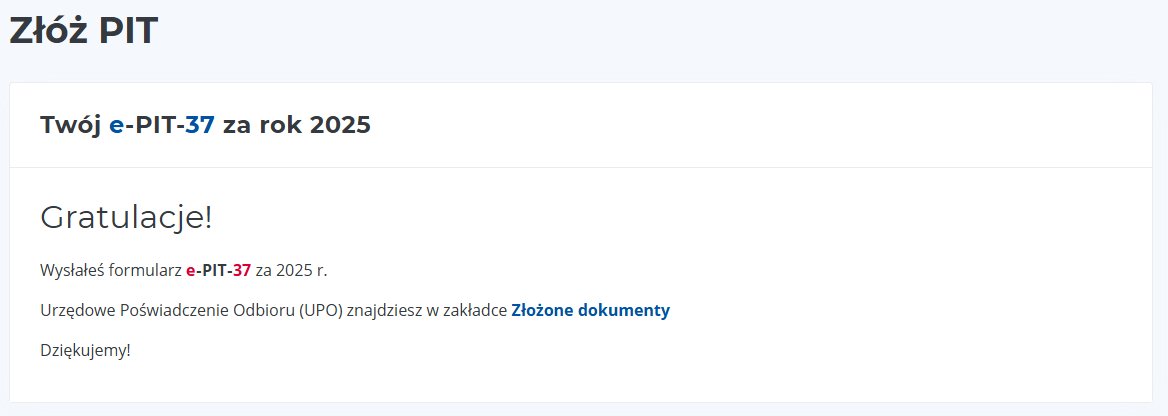 MichalGPW5's tweet photo. PIT‑37 wysłany 📬
Misja wykonana 🫡
Oczekiwanie na zwrot 1249 zł 🤑
#epit #podatki #MF_GOV_PL #IKZE #FinX #FinTwitt https://t.co/hV5w7Hq2RQ