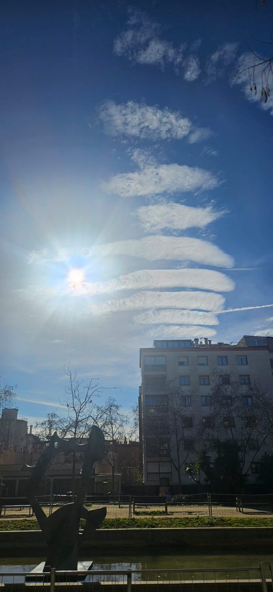 El cielo de Barcelona, hoy.