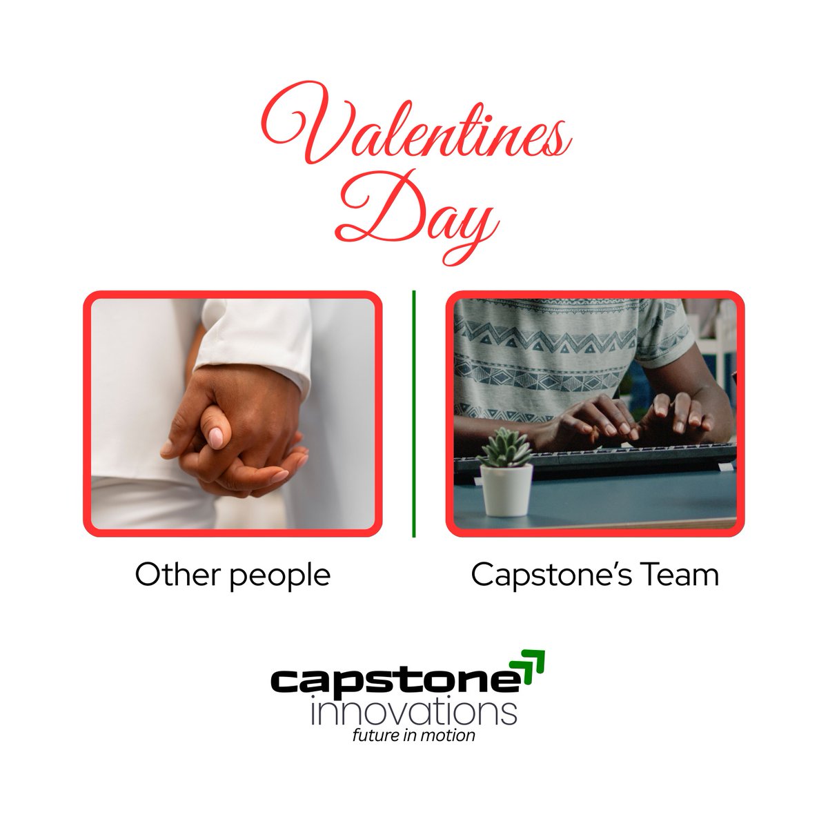 Capstone_Innov's tweet photo. Some chase roses; we chase results. 🌹➡️⚙️

Happy Valentine's Day from the Capstone Innovations team! We’re skipping the bouquets to keep your future in motion. 🛠️🔥

#Innovation #ValentinesDay2026 #TeamWork #CapstoneInnovations https://t.co/zEOWYrh9Wm