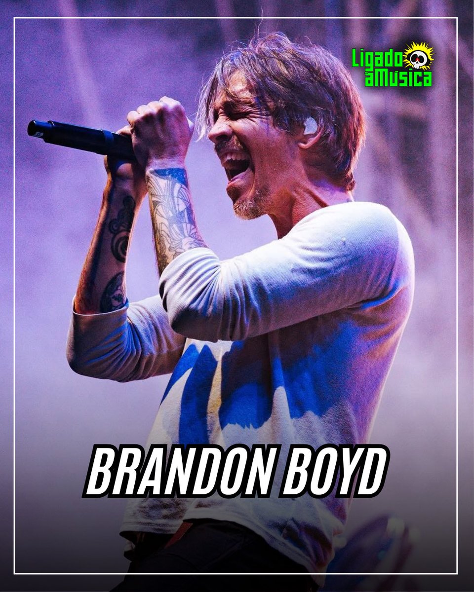 Brandon Boyd, vocalista do Incubus, completa 50 anos.

#brandonboyd #incubus #ligadoamusica