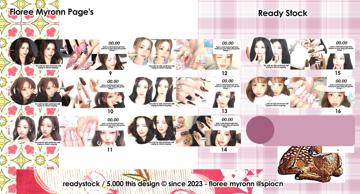 any retweet would be appreciate ♡

. . . 💬 gaiss floree ada layout readystock hearts2hearts yang siap untuk di take >__< 🍥 all free reext yaa dan bisa take all ☆

slide 2 : 7.000 each
slide 3 : 5.000 each
beli 2 gratis 1 ★★★

tag. layout leot leyot 💧 #zonauang