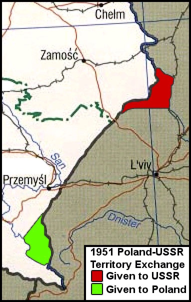 wojnawkolorze's tweet image. 75 lat temu, 15 lutego 1951 r. Polska została zmuszona do zmiany granic z ZSRR. W zamian za bogate w węgiel kamienny „kolano Bugu” z Sokalem (gdzie wydobywano 15 mln ton węgla rocznie), otrzymała rozgrabione przez Sowietów, przemienione w pustynię tereny koło Ustrzyk Dolnych.