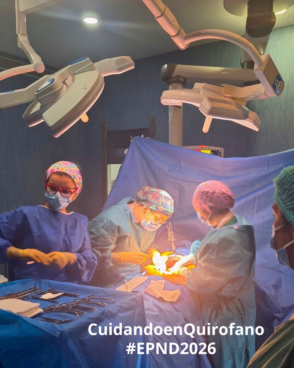 charo_79's tweet photo. 📌 FELIZ DÍA DE LA ENFERMERÍA PERIOPERATORIA #EPND2026
📌 Este año bajo el lema “Surgical Safety Starts with Us”.
📌 Enfermeras Quirúrgicas esenciales para garantizar la #segpac en todo el circuito perioperatoria.
#AEEQ #enfermeríaquirúrgica #surgicalnurse https://t.co/SYpn1bEJEf