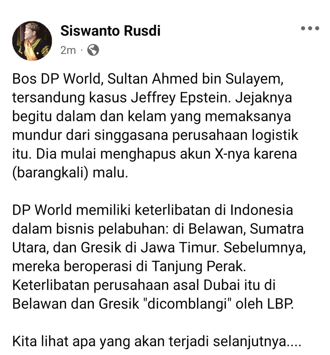 Siswanto Rusdi tweet media