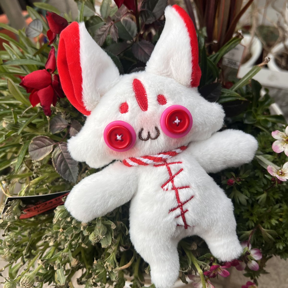 あかのきつねちゃん残り45分程となりました✨ #自作ぬい