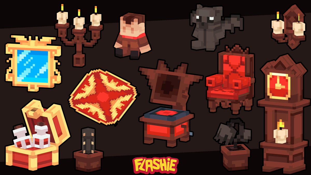Vampire Furniture      

#lowpoly #model #pixelart #blockbench #minecraft