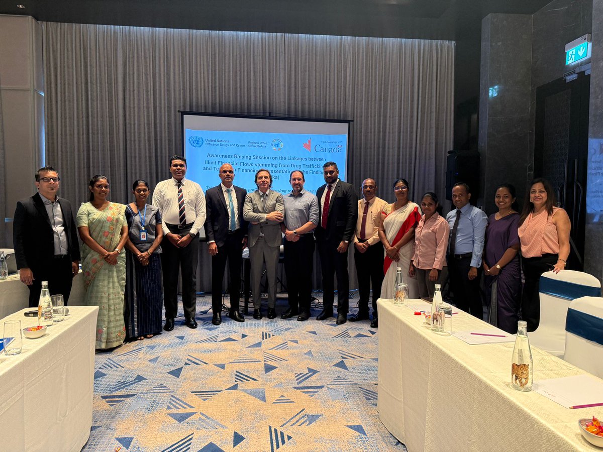 EBonins_UNODC's tweet photo. @UNODC_ROSA  delivered training and awareness-raising sessions in #Maldives 🇲🇻 &amp; #SriLanka🇱🇰 to build stronger responses to drug‑related illicit financial flows and #terrorism financing. Thank you to the 2⃣7⃣ officials who actively participated 👍 Supported by @GAC_Corporate 🇨🇦 https://t.co/wozCKyQE7I
