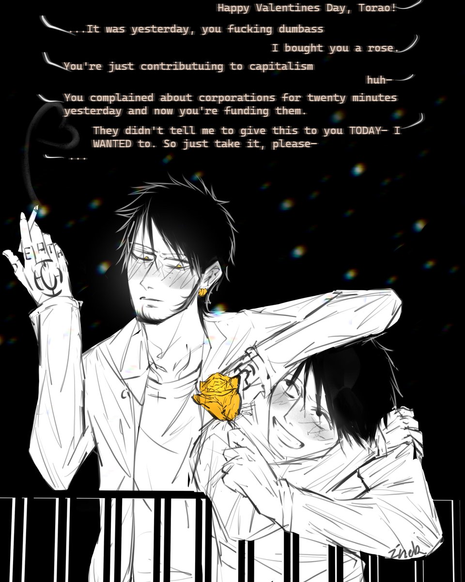 Law falling for Luffy's bs...smh #lulawlu