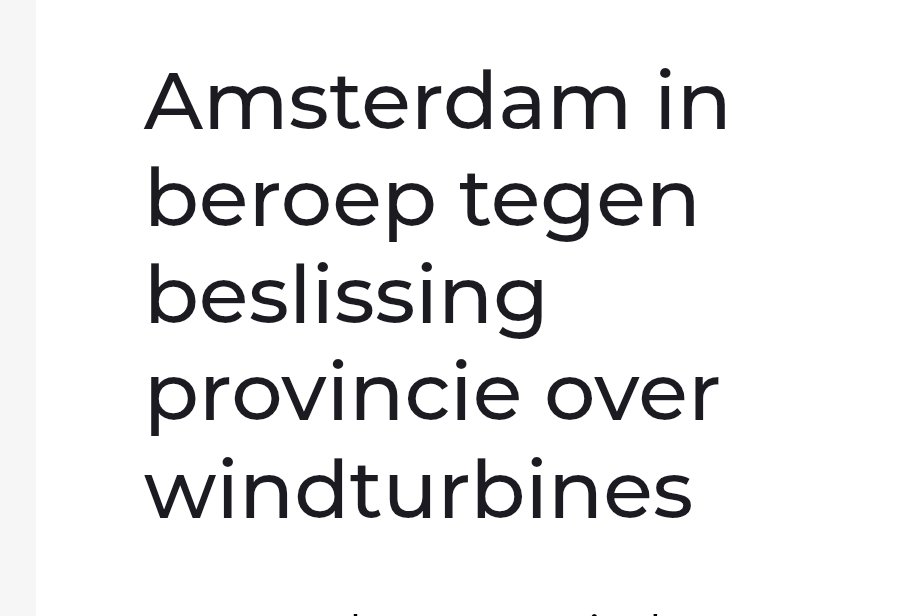 #Waanzinnig, <a href="/AmsterdamNL/">Gemeente Amsterdam</a> (= <a href="/GroenLinks020/">GroenLinks Amsterdam</a>) blijft stoïcijns doorgaan voor 3 industriële #windturbines in #NoorderIJplas.
De <a href="/ProvincieNH/">Noord-Holland</a> en oa buurgemeenten <a href="/OVERoostzaan/">Gemeente Oostzaan</a> zijn resoluut tegen plaatsing!

🚫 #windmolens in stedelijk gebied en natuur!

omgevingsweb.nl/nieuws/amsterd….