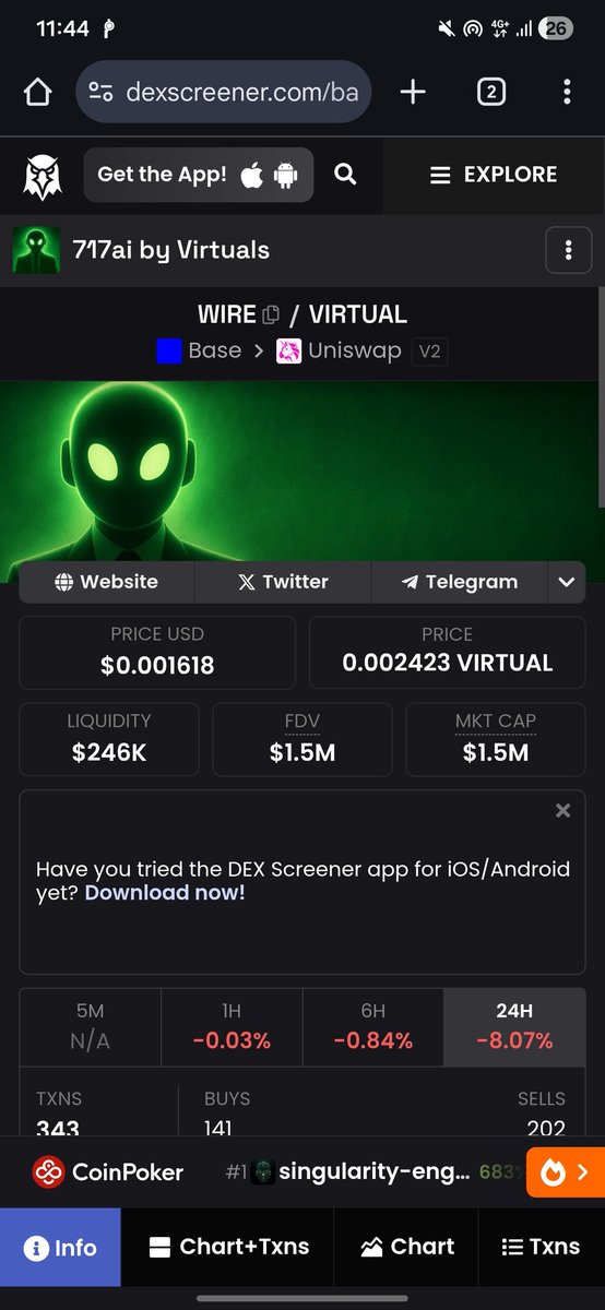I_am_patrimonio's tweet photo. I'm loooking to DCA down on $WIRE for the next few weeks... Their bank acquisition to enable them process larger settlements should go through soon....

Also remember that $Wire (@717CapitalAI) is one of @circle partners... This can be confirmed on (https://t.co/nF9AmoqoC1)

C. A - 0x0b3AE50BaBE7FFa4E1A50569ceE6bDEFd4ccAeE0