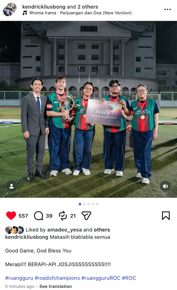 keiko yang pilih foto, deo yang pilih lagu, kendrick yang tulis caption, sain acc 😭🤙🏻