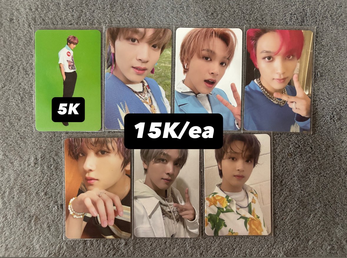 [HELP RT]
wts | want to sell aab PC NCT

Price di Pict
🍊 Freeong &amp; Keep Event
✅ Full CO
✅ Negotiable
✅ Proof &amp; Vidcon
❌ Pack (1-3K)
📍Sidoarjo &amp; Malang, Jawa Timur

# dream wayv 127 taeyong Johnny yuta kun Doyoung jaehyun jungwoo mark renjun jeno jaemin chenle jisung