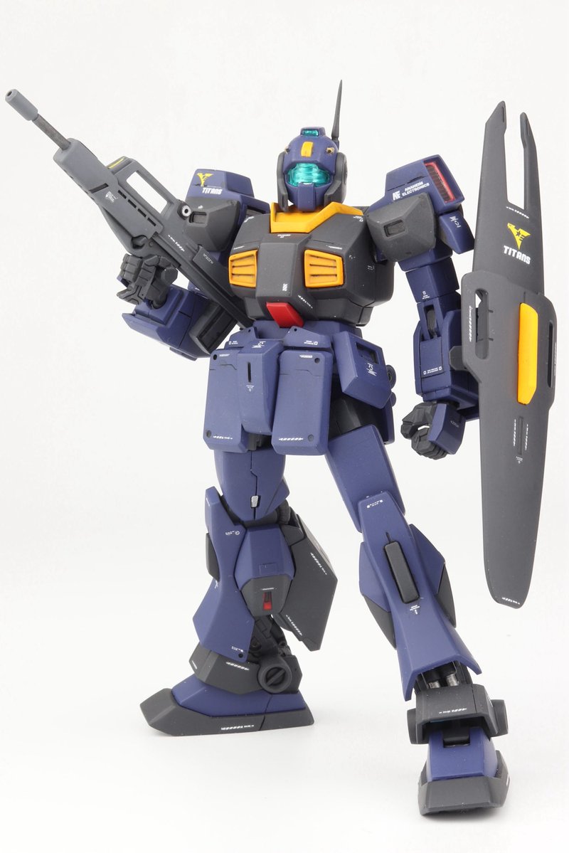 hama_dusk's tweet image. HGUC ネモ（ユニコーンver.)完成。

意外とティターンズカラーでも映えるね😊
エゥーゴ涙目😆
＃ガンプラ