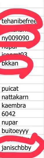 ตามหา 4 ท่านนี้ค่า ใส่ชื่อทวิตมาผิด 😭