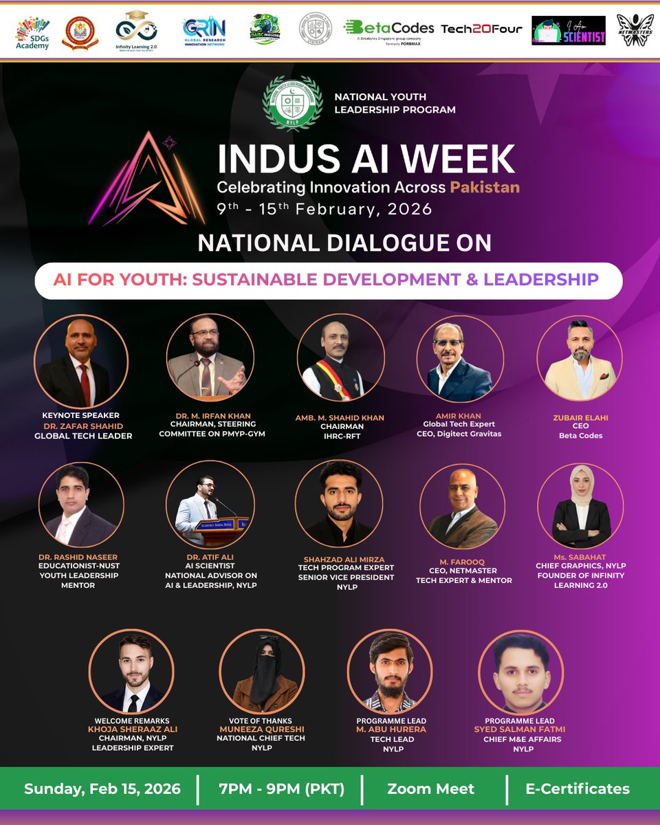 It's an honor for me to join live from Ghana with the inspirational young people and academics today in informative discussions on the use of AI and its importance for the development and progress of Pakistan 🇵🇰.