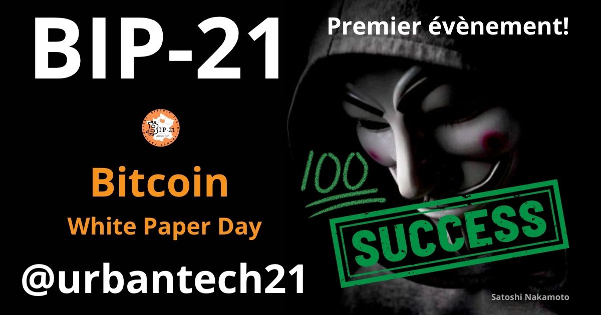 Grâce à <a href="/urbantech21/">Ur₿an.Tech21</a>, merci urban

Un souvenir inoubliable, grâce à <a href="/urbantech21/">Ur₿an.Tech21</a>, pour le tout premier événement BIP-21 bip-21.fr , 
le "Bitcoin White Paper Day" . bitcoinwhitepaperday.com.

À écouter et à réécouter sans modération. youtu.be/erKebpmaGu8?si…