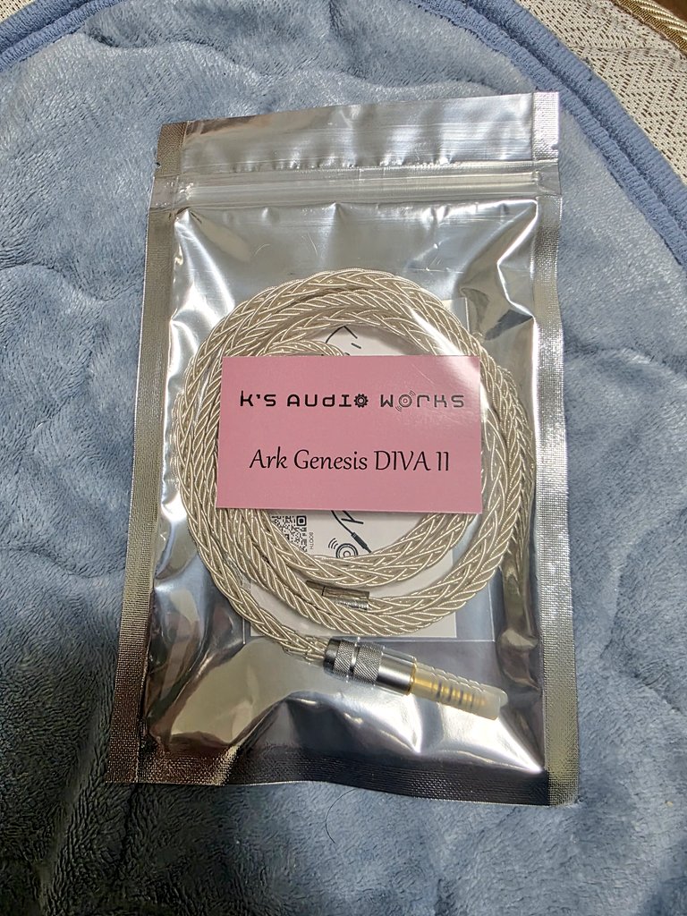 yuhki_audio's tweet image. とある引ポスのインプ数に震えてる中でも、届くものは届く…

へ祭miniで聴いて、改めてこうすけさんのケーブルマスターの力を思い知らされた力作！
Ark Genesis DIVA Ⅱ、明日の通勤からしばき倒します！

#mng