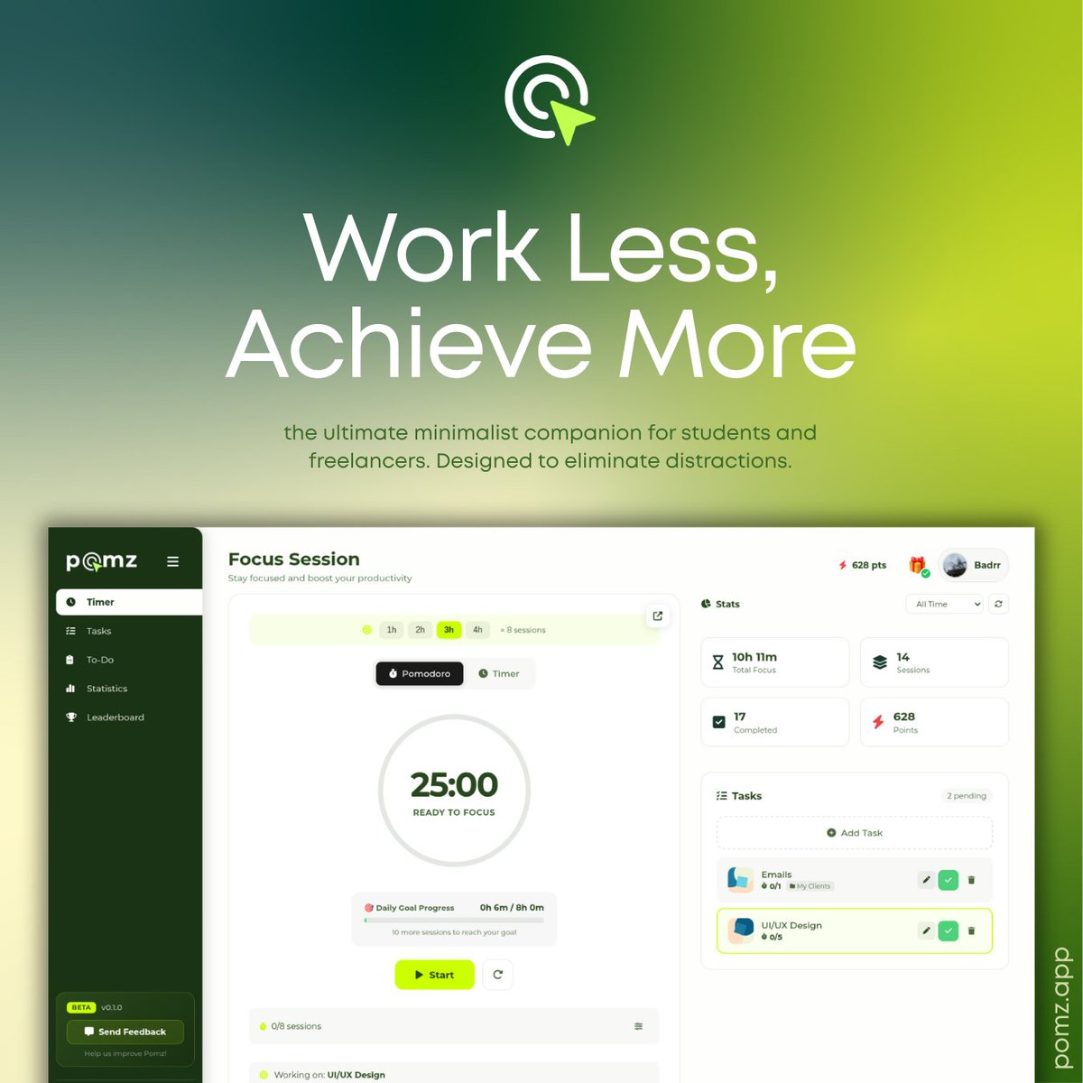 pomzapp's tweet photo. Launching Soon! 
#pomodoro #pomz_app #students #Productivity #ProductivityTips https://t.co/x9qzIk5gTG