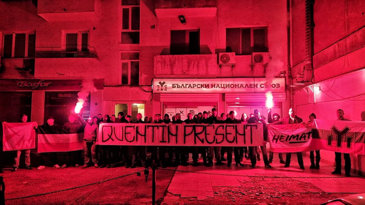 carthaginoie's tweet image. 🏴De la Grèce au Danemark, de la Serbie aux USA, la jeunesse nationaliste se mobilise pour notre camarade Quentin. 

Tôt ou tard, le monde blanc se débarrassera de la racaille antifasciste.