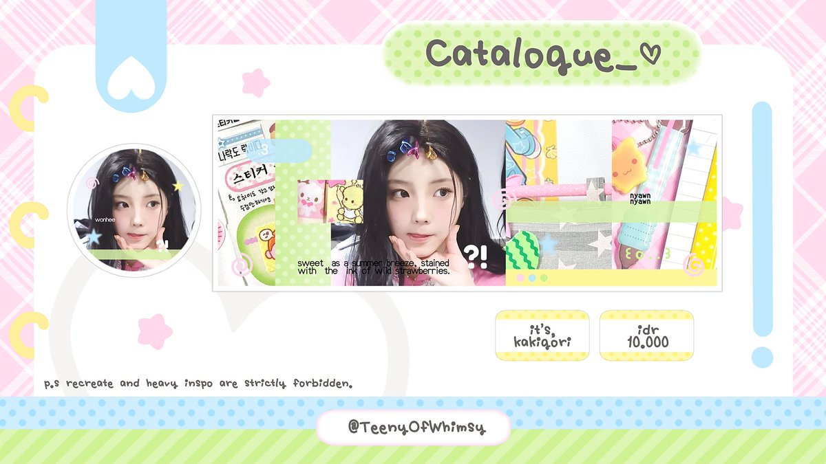 TeenyOfWhimsy's tweet image. hii, mind to help retweet? thankiess #zonauang

🎀🧀☘️ . . . emLOo, kenalan sama tiga anak baruku yuk— namanya &amp;lt; kakigori, hanami, dan kurepu &amp;gt; ;; please let me know kalau ada yang engga aman ✊🏻⭐️

&amp;lt; ♡ &amp;gt; aku juga optip dengan harga special! check ALT and scroll for more ___ n 💨