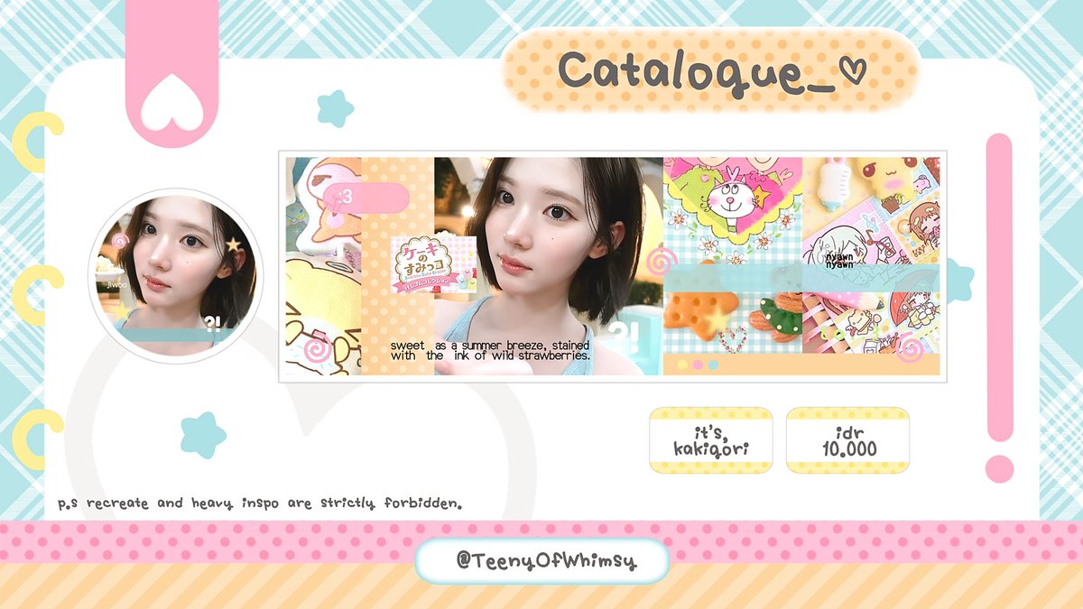 TeenyOfWhimsy's tweet image. hii, mind to help retweet? thankiess #zonauang

🎀🧀☘️ . . . emLOo, kenalan sama tiga anak baruku yuk— namanya &amp;lt; kakigori, hanami, dan kurepu &amp;gt; ;; please let me know kalau ada yang engga aman ✊🏻⭐️

&amp;lt; ♡ &amp;gt; aku juga optip dengan harga special! check ALT and scroll for more ___ n 💨