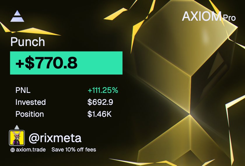 rixmeta's tweet image. Ngl Sol trenches is so back

Higher $PUNCH
