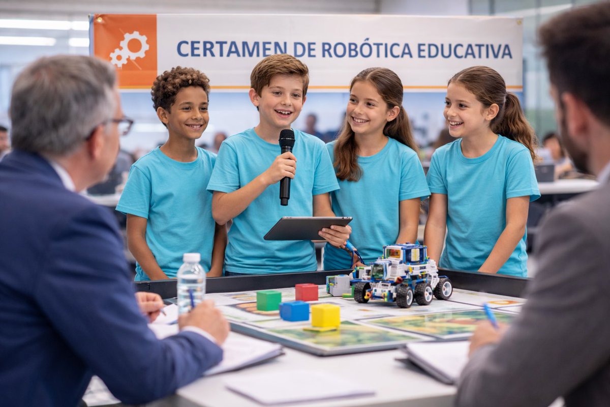 centroInnovaTe's tweet photo. 🤖 Certamen de Robótica Educativa: ¡nuestros de 5º y 6º lo han petado!  
Programación, diseño robótico, resolución de problemas y mucho teamwork.  
¡Qué orgullo! Orgullosos de su esfuerzo y creatividad. 🌟  
#GTC_UCV #InnovaTEUCV2526 https://t.co/Y9o5FR7IDR