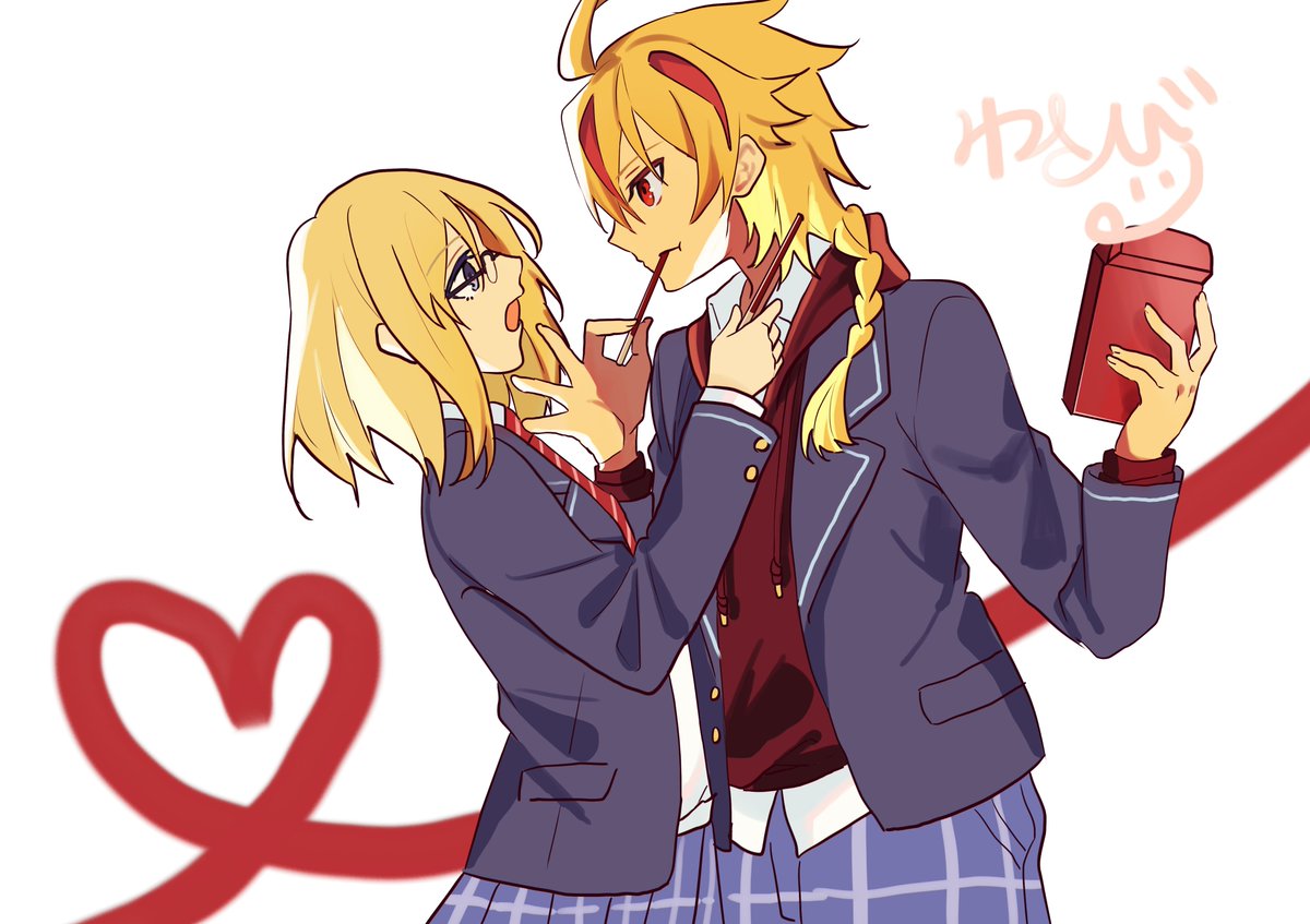 #FGO　#絵描きさんと繋がりたい　#strangefake　リチャアヤバレンタイン