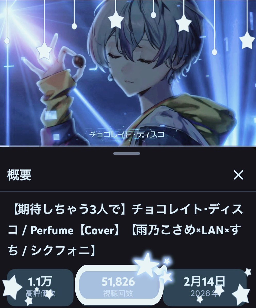 ⟡.· チョコレイト・ディスコ / cover 雨乃こさめ×LAN×すち 5万再生