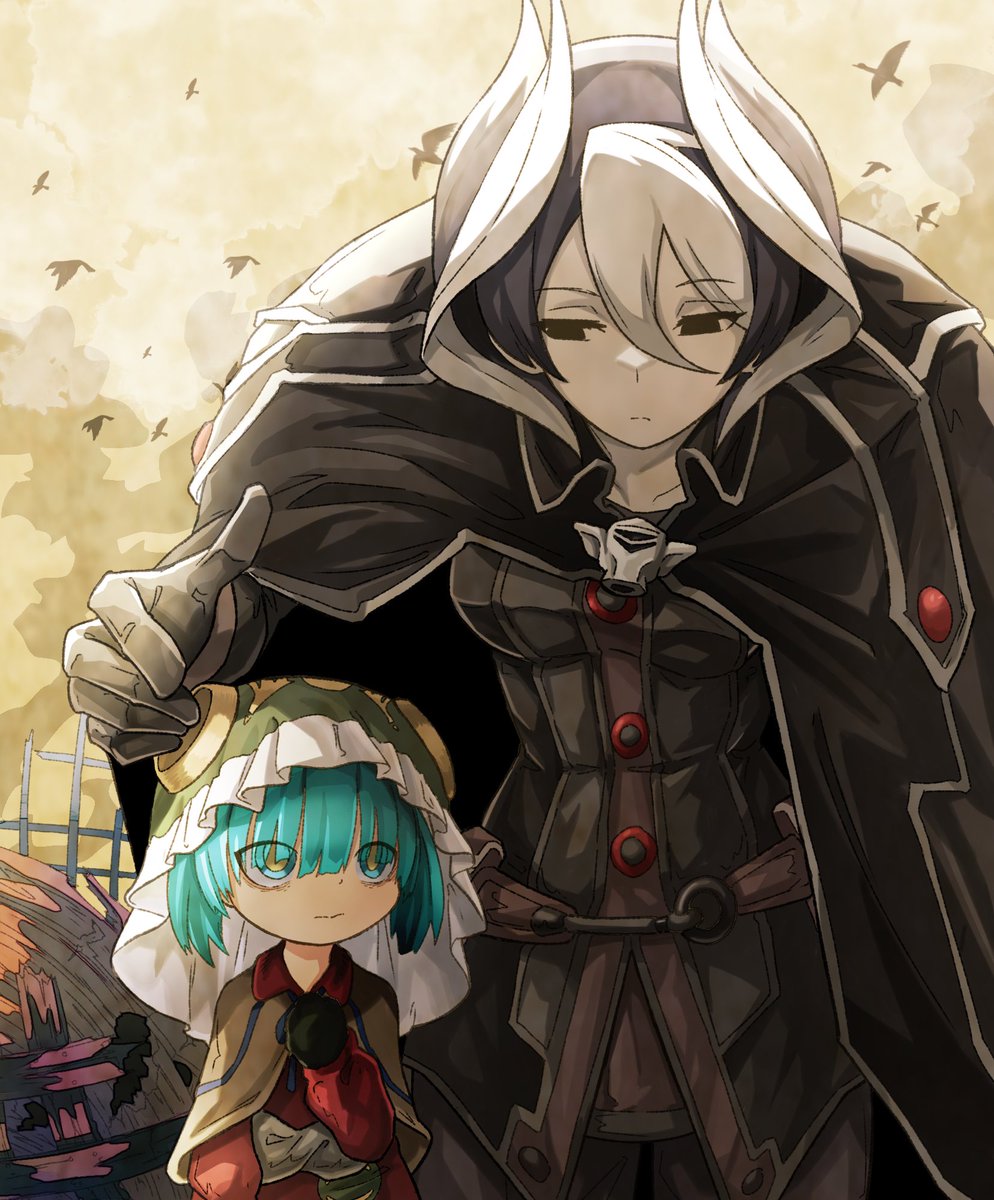Guppy_ilst's tweet image. マルルクとお師さま
#メイドインアビス　#miabyss