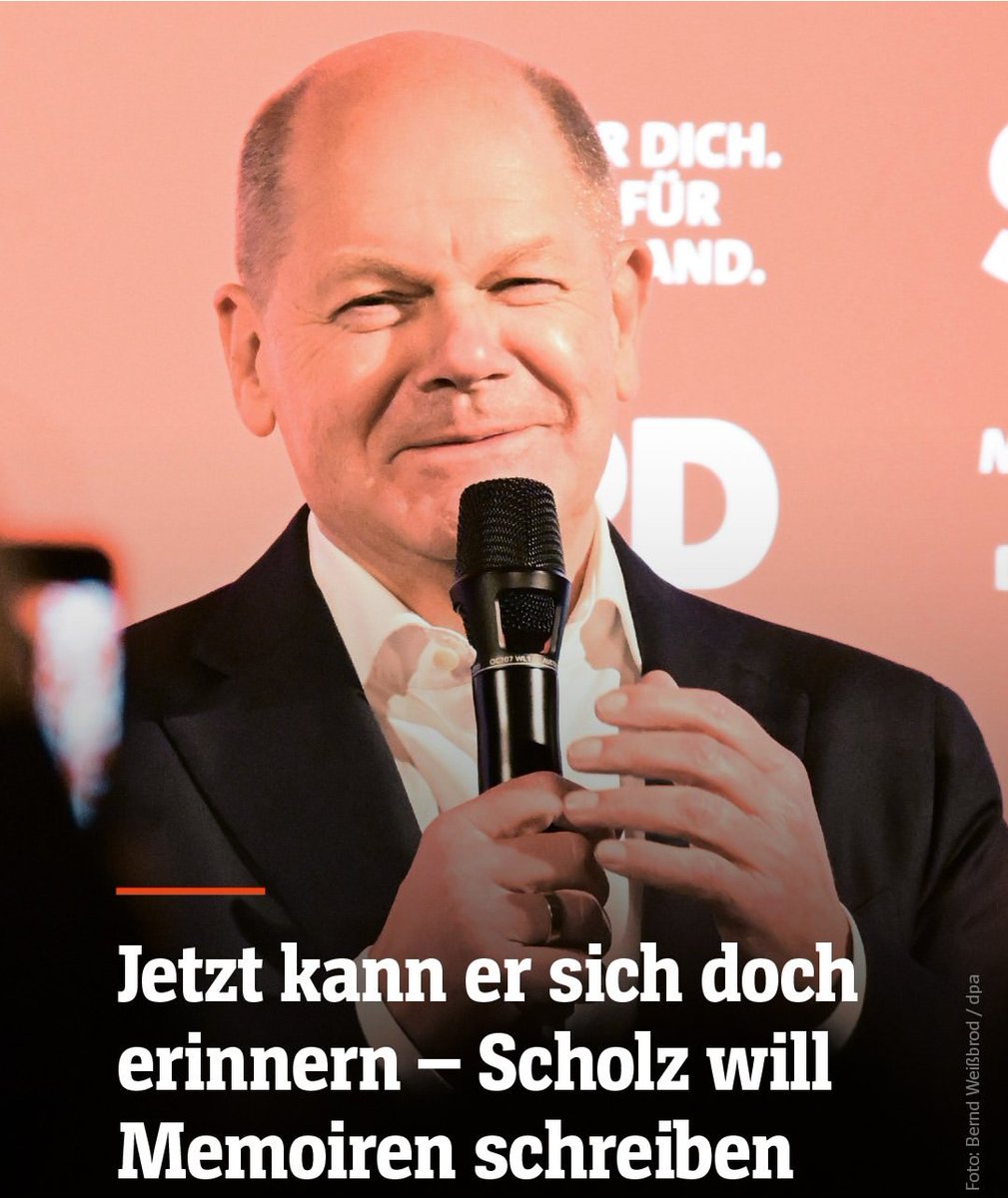 Ein Wunder ist geschehen: Olaf Scholz ist geheilt 🙏🧠. Wie wird sein neues Buch heißen? 📖