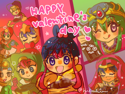 一日遅くなりましたが、ハッピーバレンタイン❤
ワンコレ寄りの新ビ女子のバレンタインです！
だれかにあげるのか、自分で楽しむのか？？